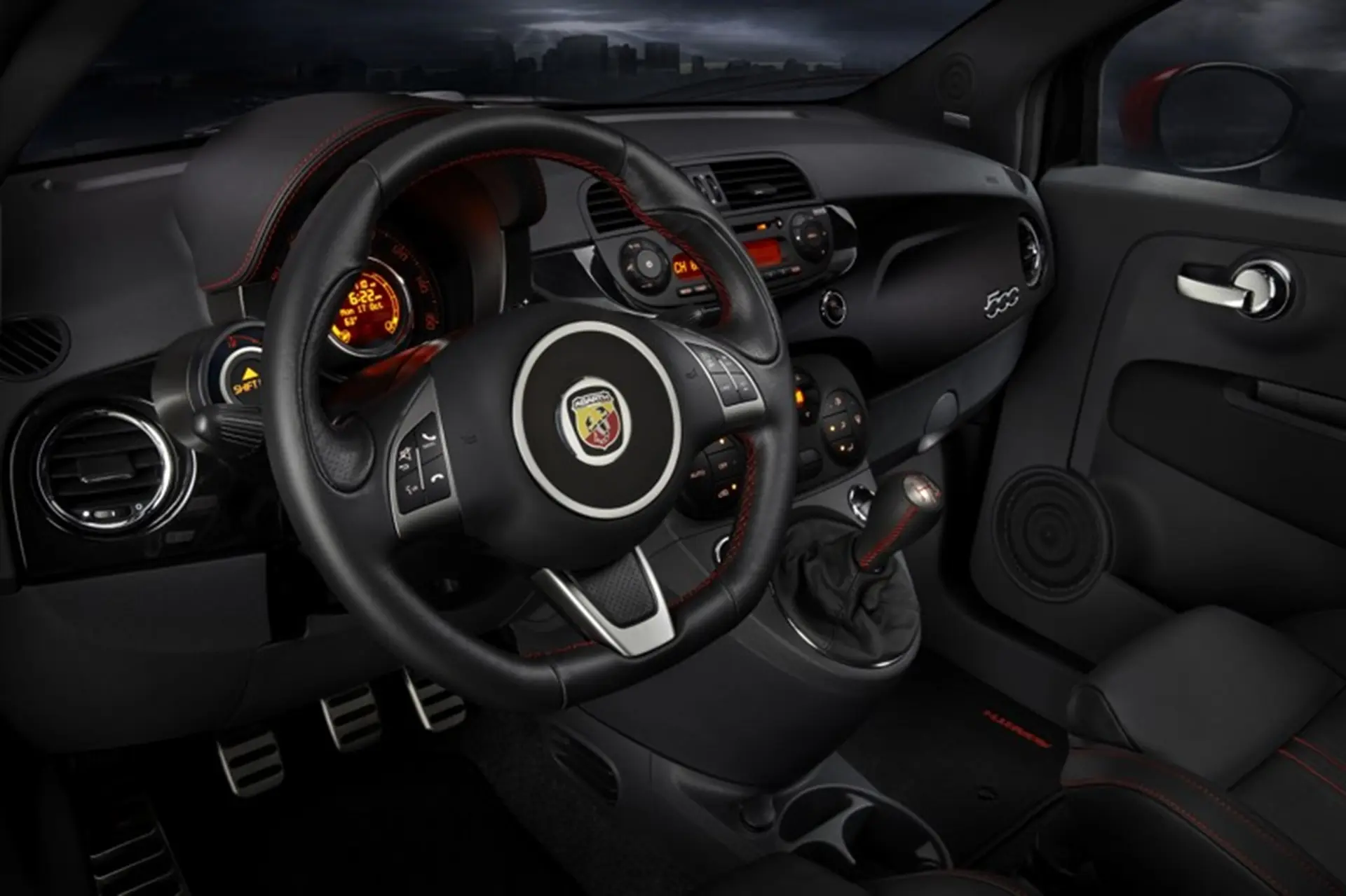 2012 Fiat 500 Abarth interior