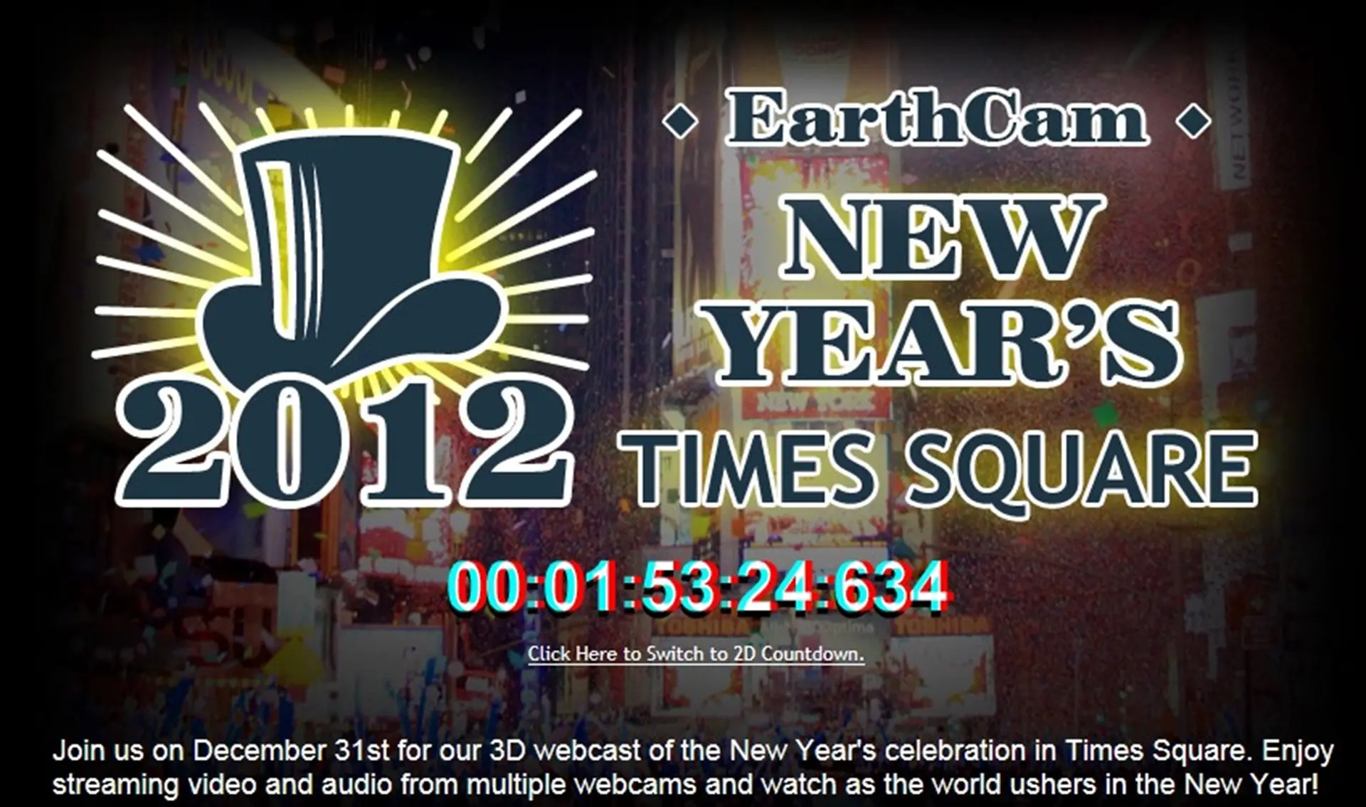 Live Broadcast Ball Drop 2012