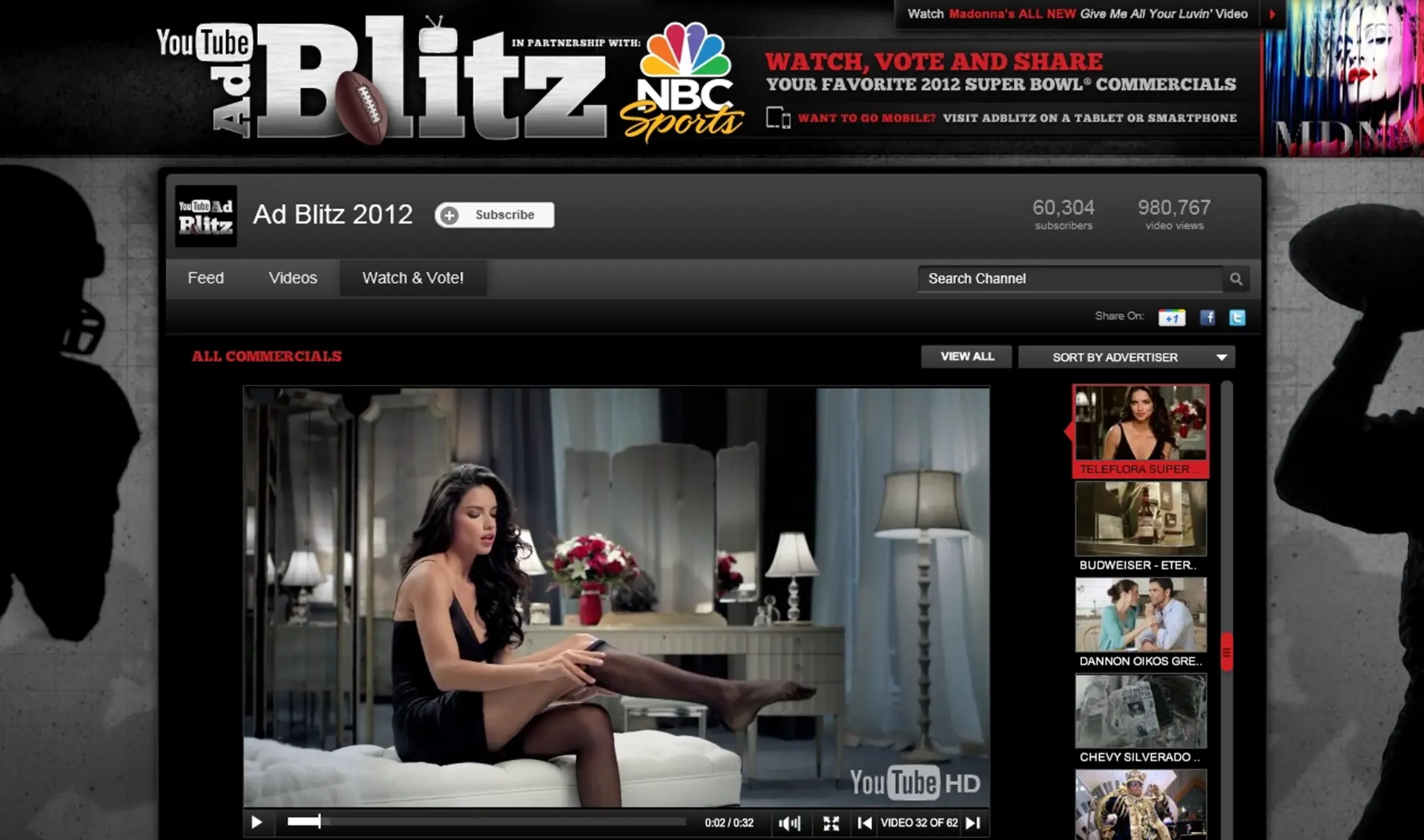 Best Superbowl Commercials 2012