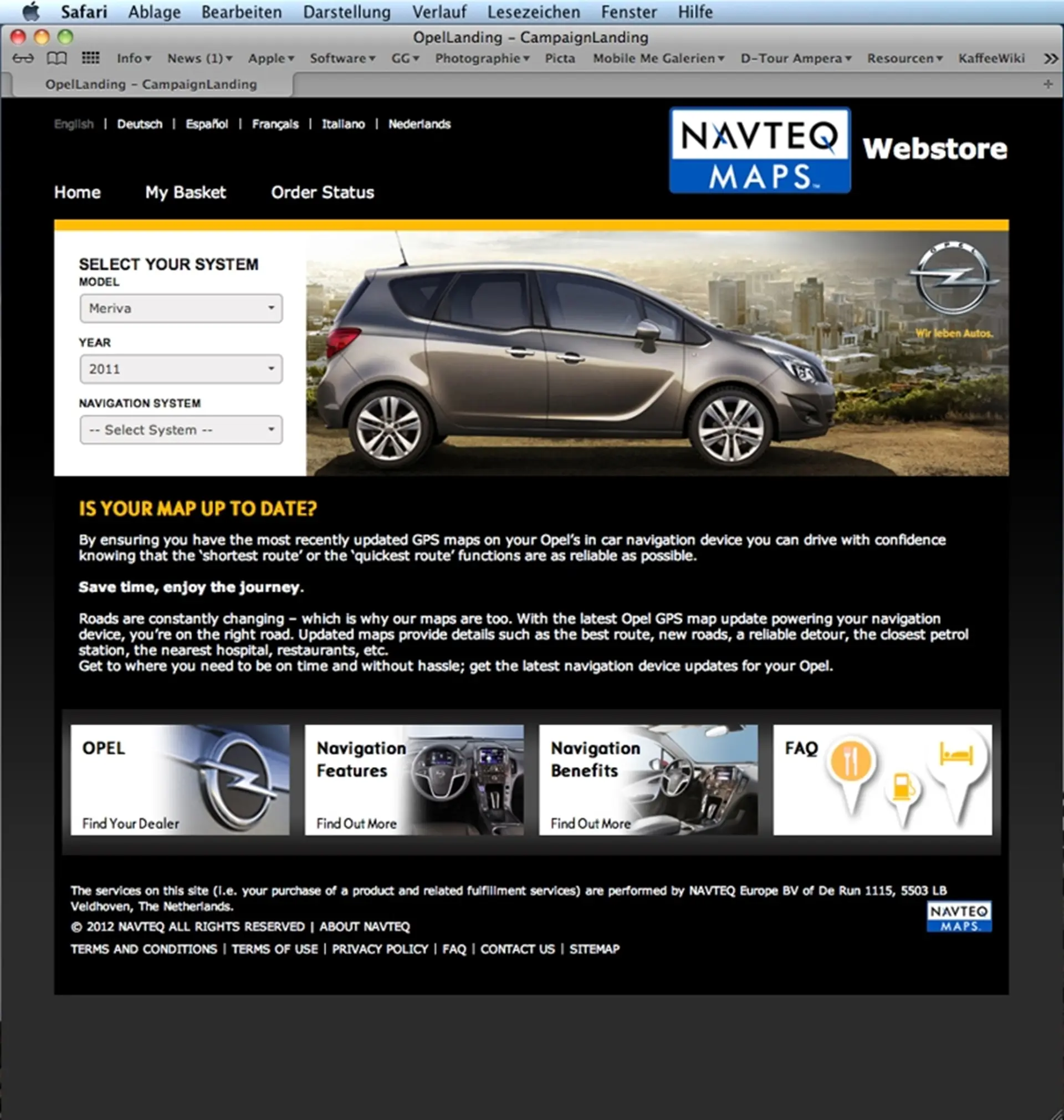 Opel web store