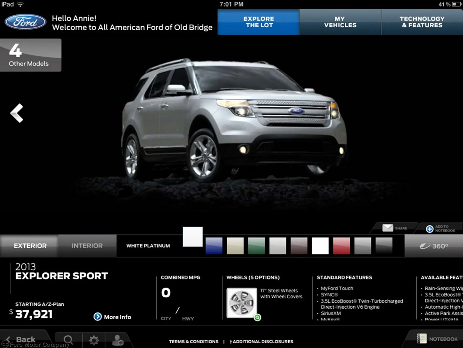Ford Showroom App
