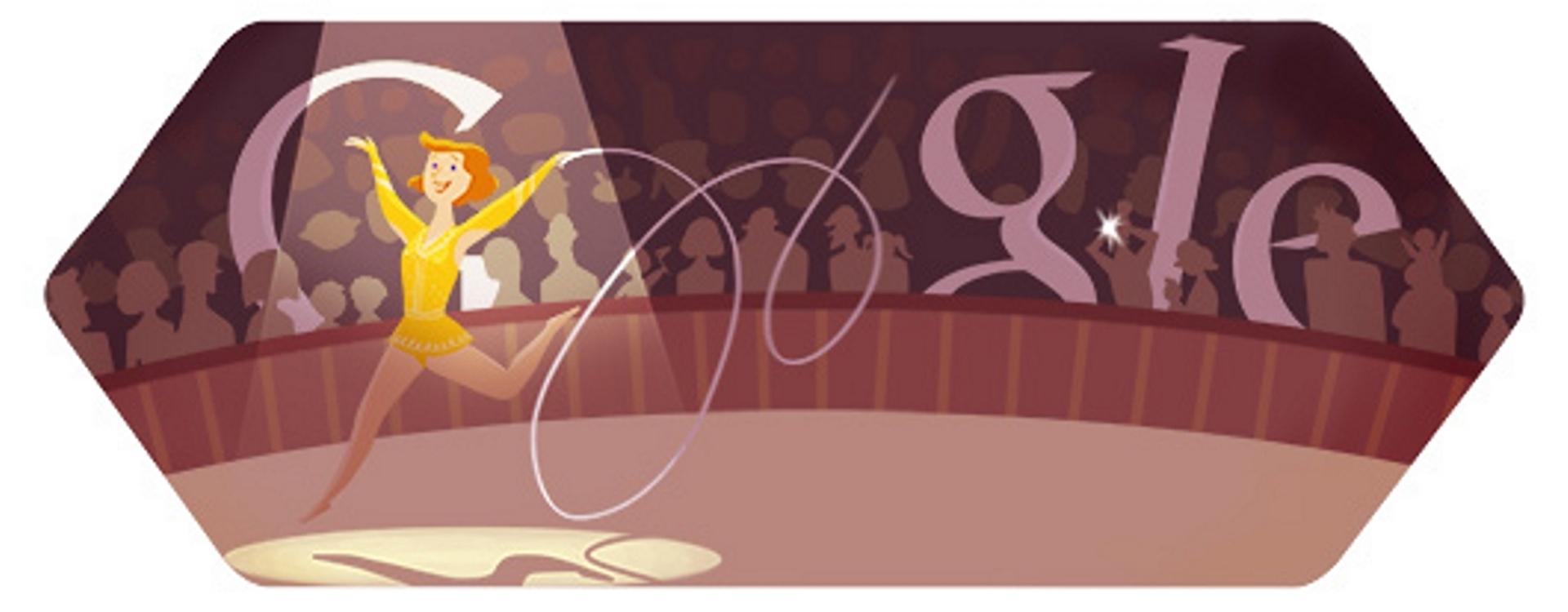 London 2012 rhythmic gymnastics – 16th Google Doodle