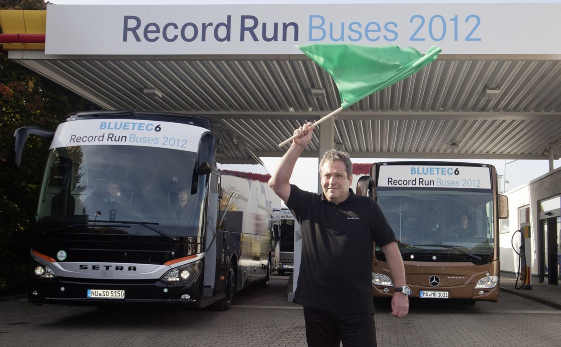 Record Run Buses 2012 started today: unique efficiency test for Euro VI-certified Mercedes-Benz Citaro and Setra ComfortClass 500
