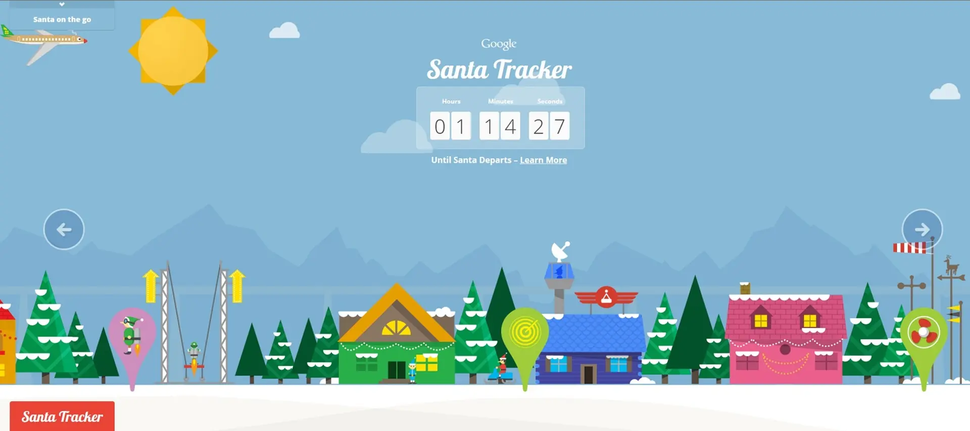 where is santa now