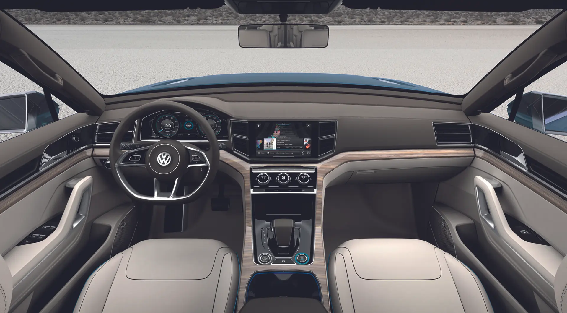 VW CrossBlue Inside