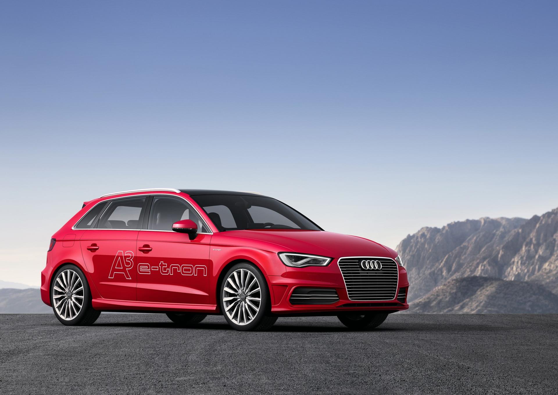 2013 Audi Sportsback e-tron at the Geneva Motor Show in Switzerland