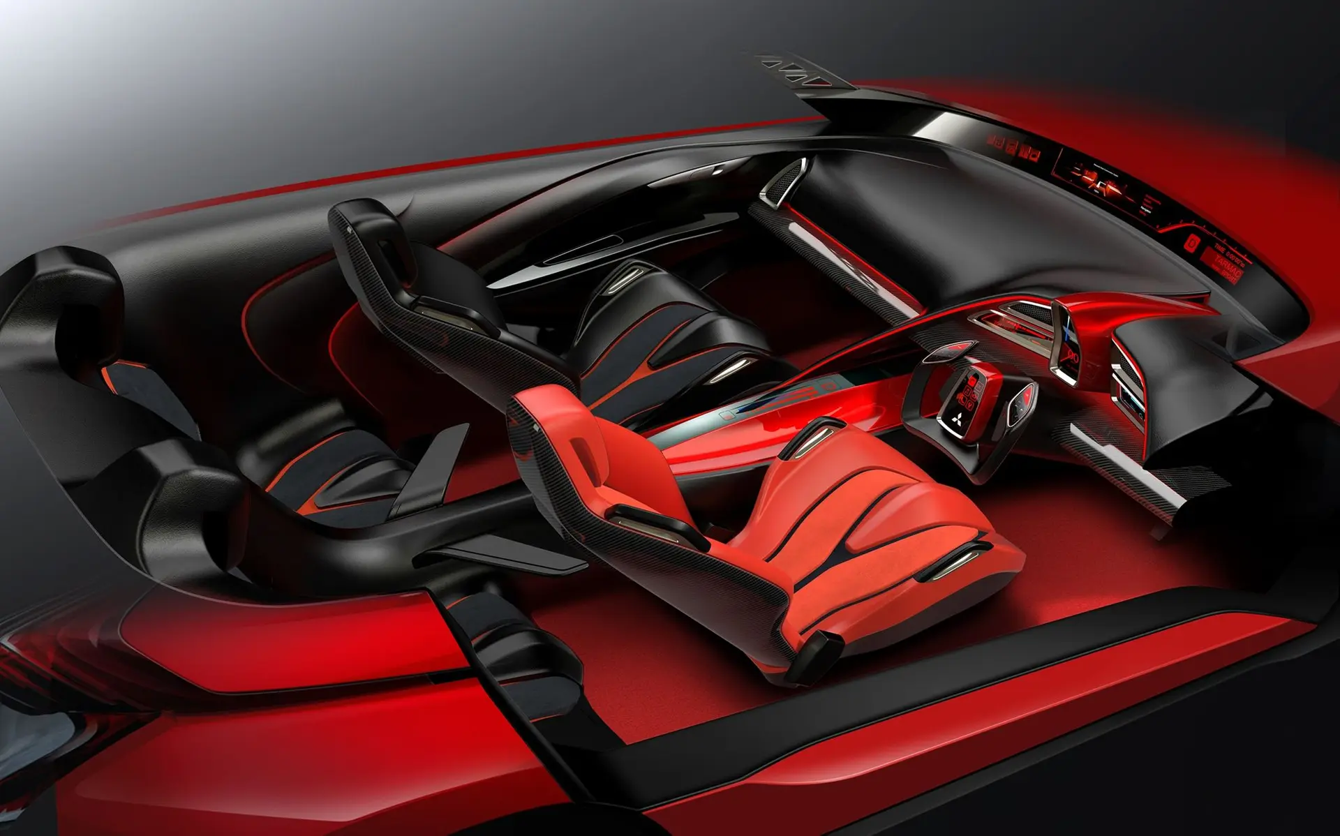 Mitsubishi concept xr phev inside