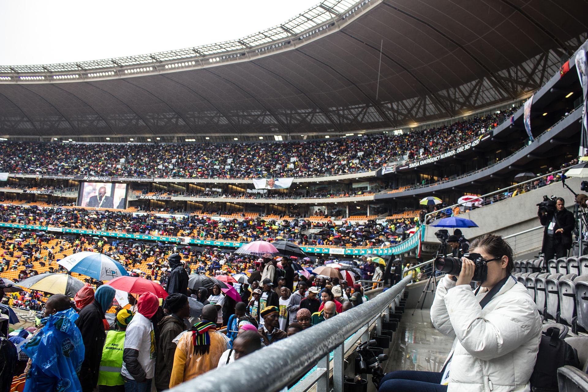 Nelson Mandela FNB Soccer Stadium Memorial Service Images