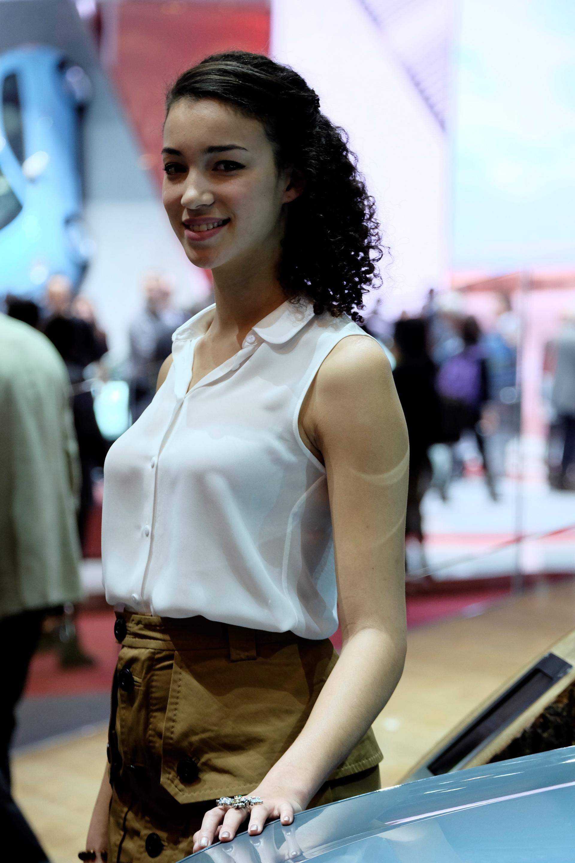 Geneva Motor Show Car Show Girls 2014