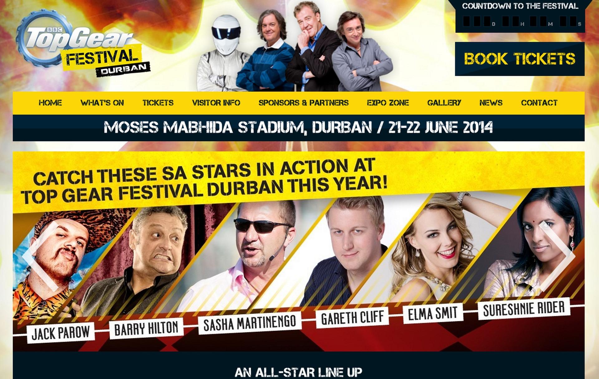 Top Gear Festival Durban Tickets