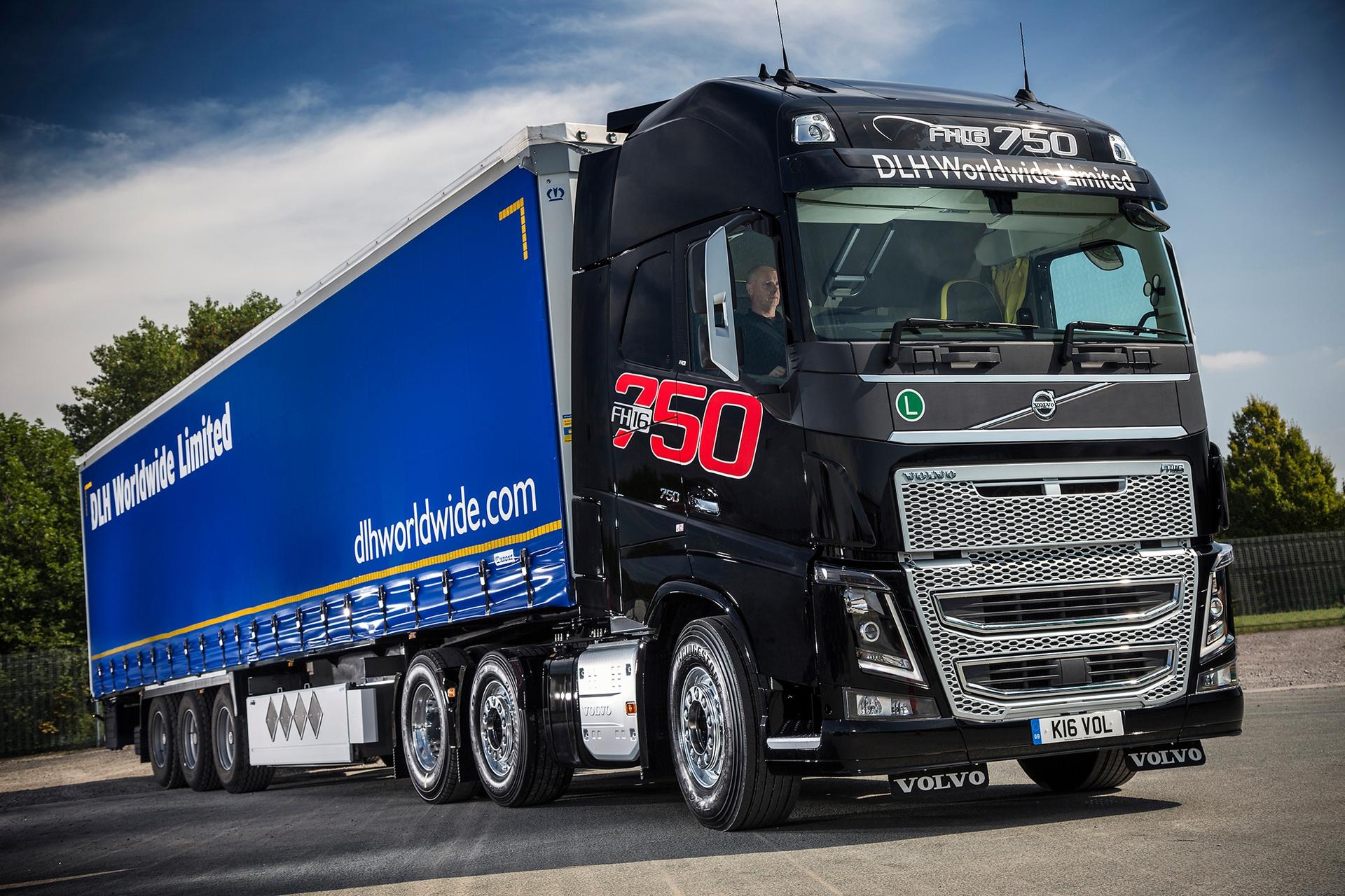Mike Boyd, Caroline Gardner and their Volvo FH16-750