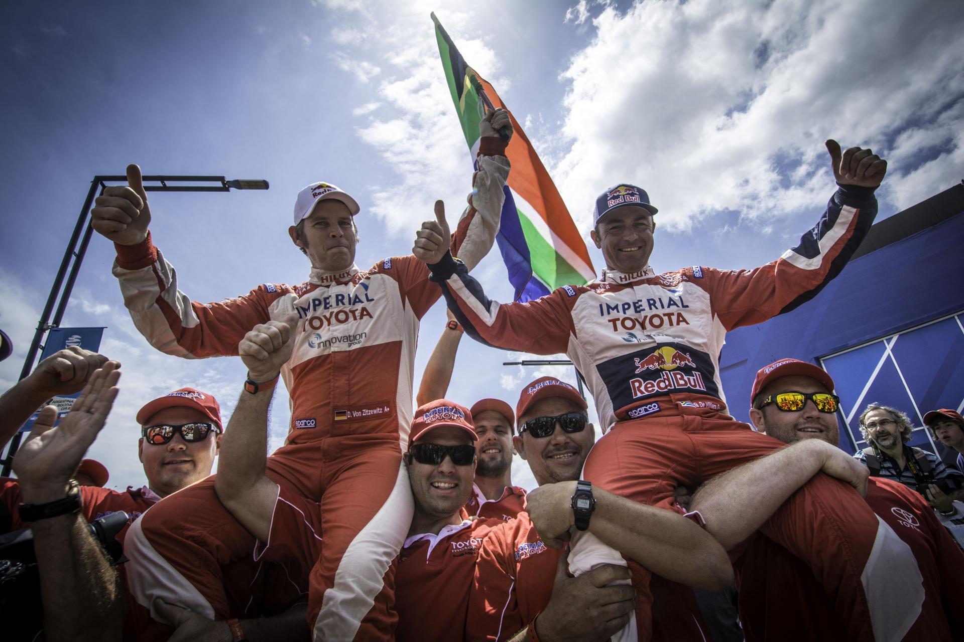 Dakar Rally Second Place for Giniel De Villiers Toyota Hilux Rally Team