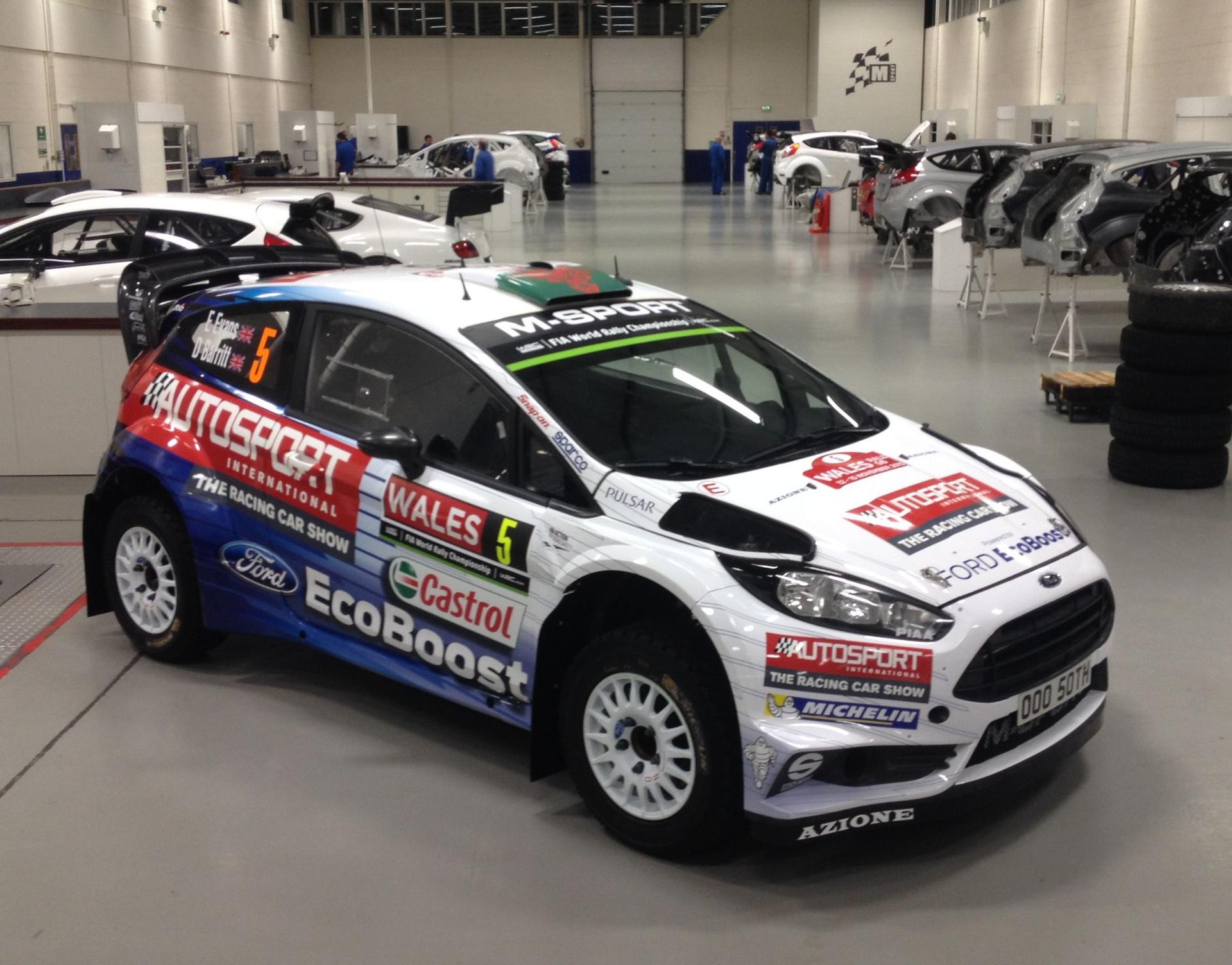 ELFYN EVANS’ M-SPORT FIESTA SHOWCASING SPECIAL AUTOSPORT INTERNATIONAL LIVERY AT WALES RALLY GB