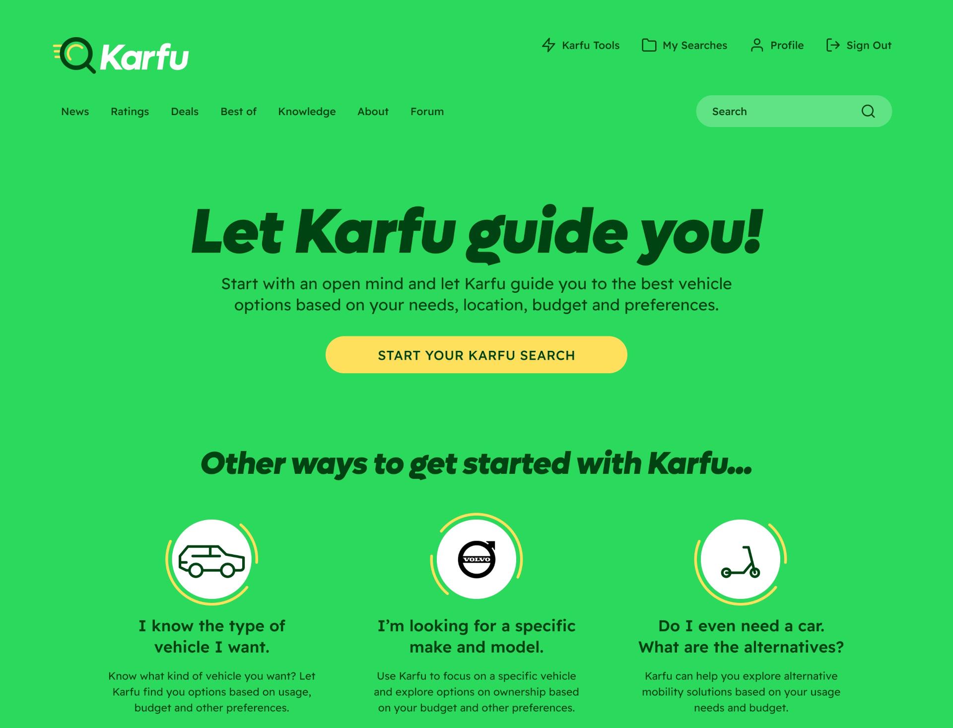 A free to join mobility comparison site – Karfu