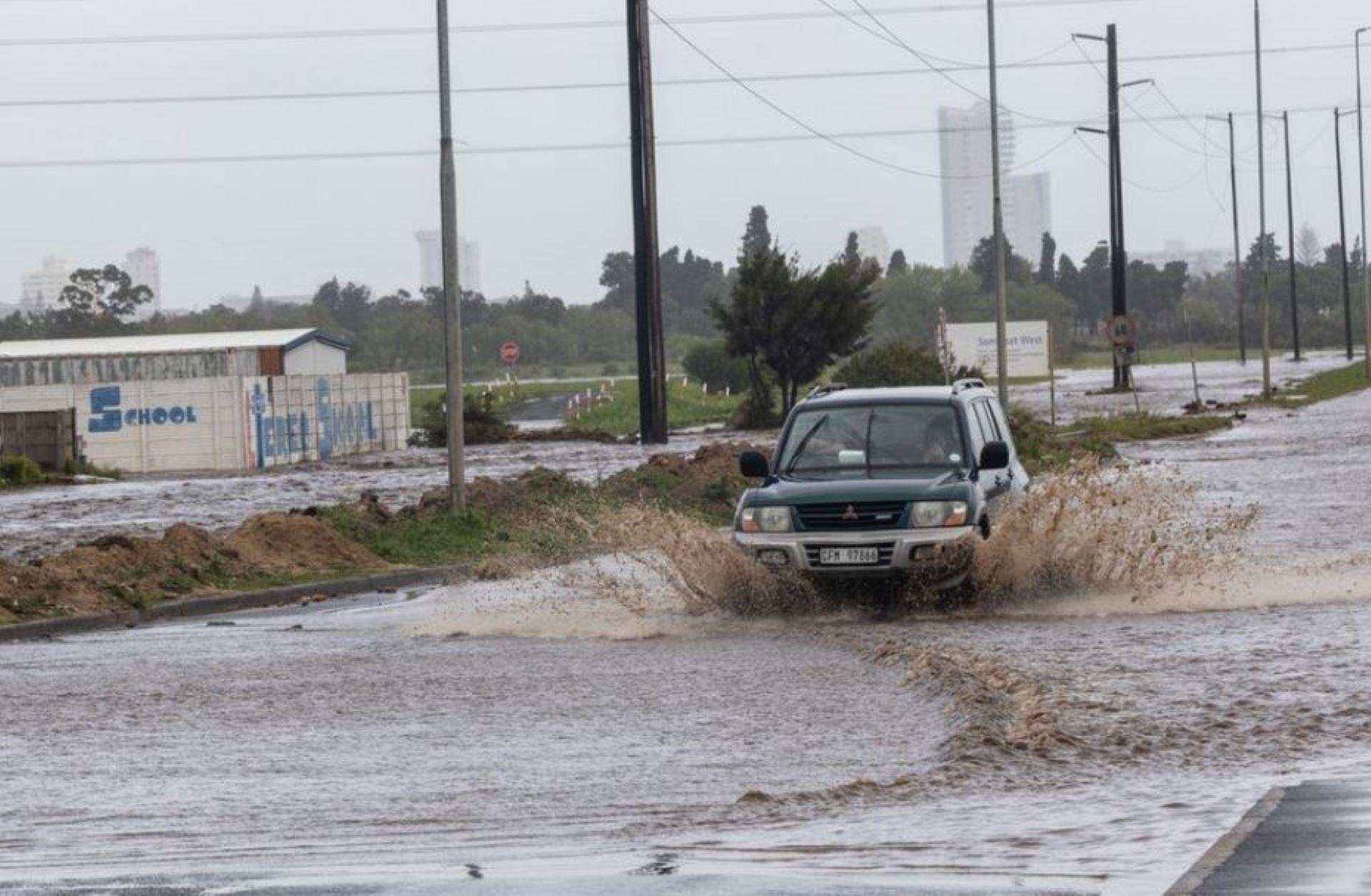 Driving on storm damaged roads