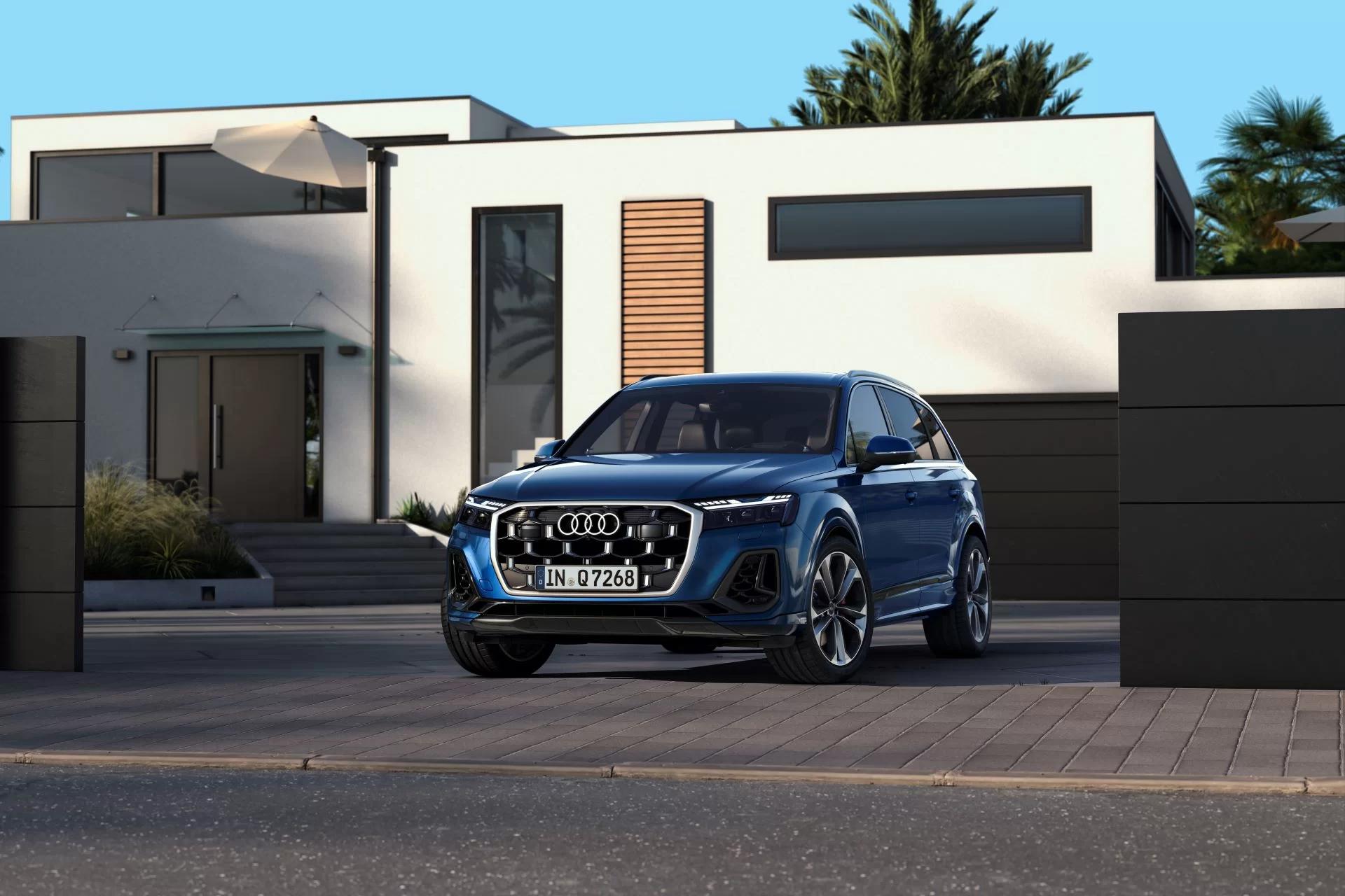 The revised Audi Q7 SUV: refined design and stunning new lighting technology enhance flagship family SUV
