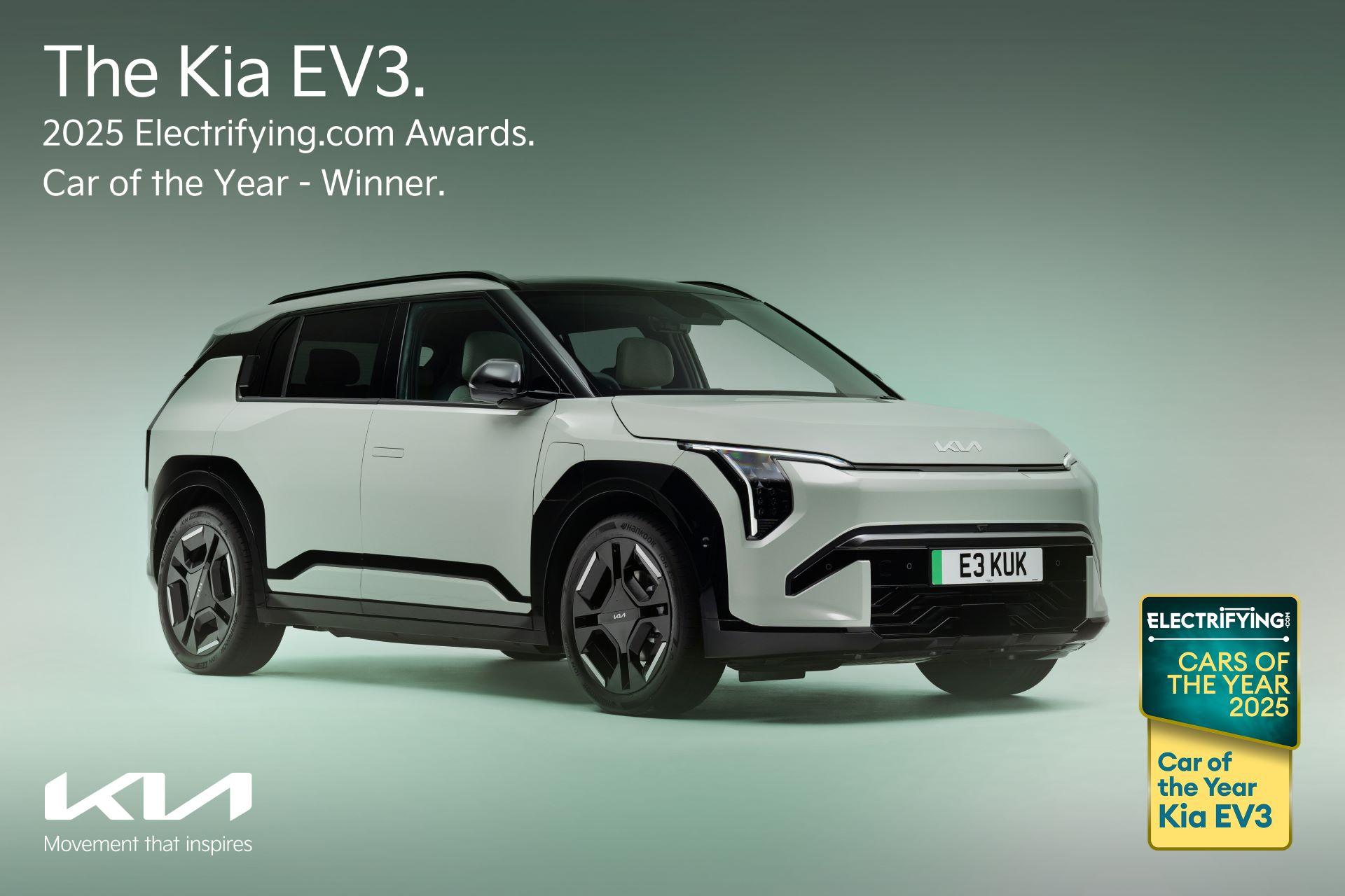 Kia EV3 Named Electrifying.com’s 2024 Car of the Year, Showcasing Style, Range, and Unbeatable Value