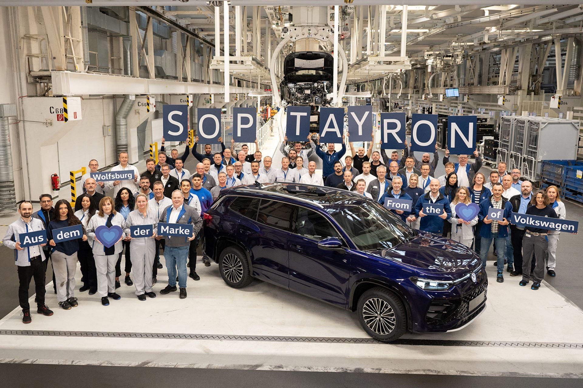 Volkswagen Wolfsburg Celebrates the Start of Tayron Series Production: A New Era for the Iconic Plant