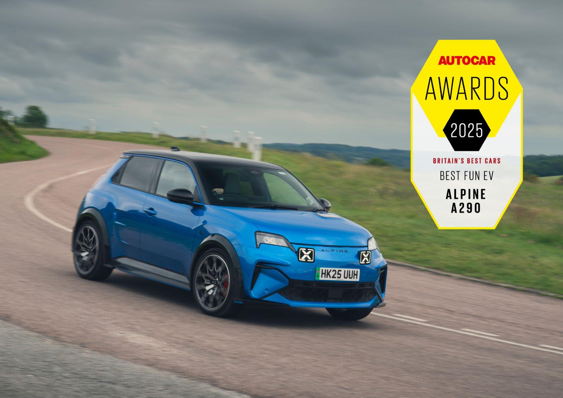 Alpine A290 Crowned ‘Best Fun EV’ at Autocar Awards 2025 – A Hot Hatch Reimagined for the Electric Age