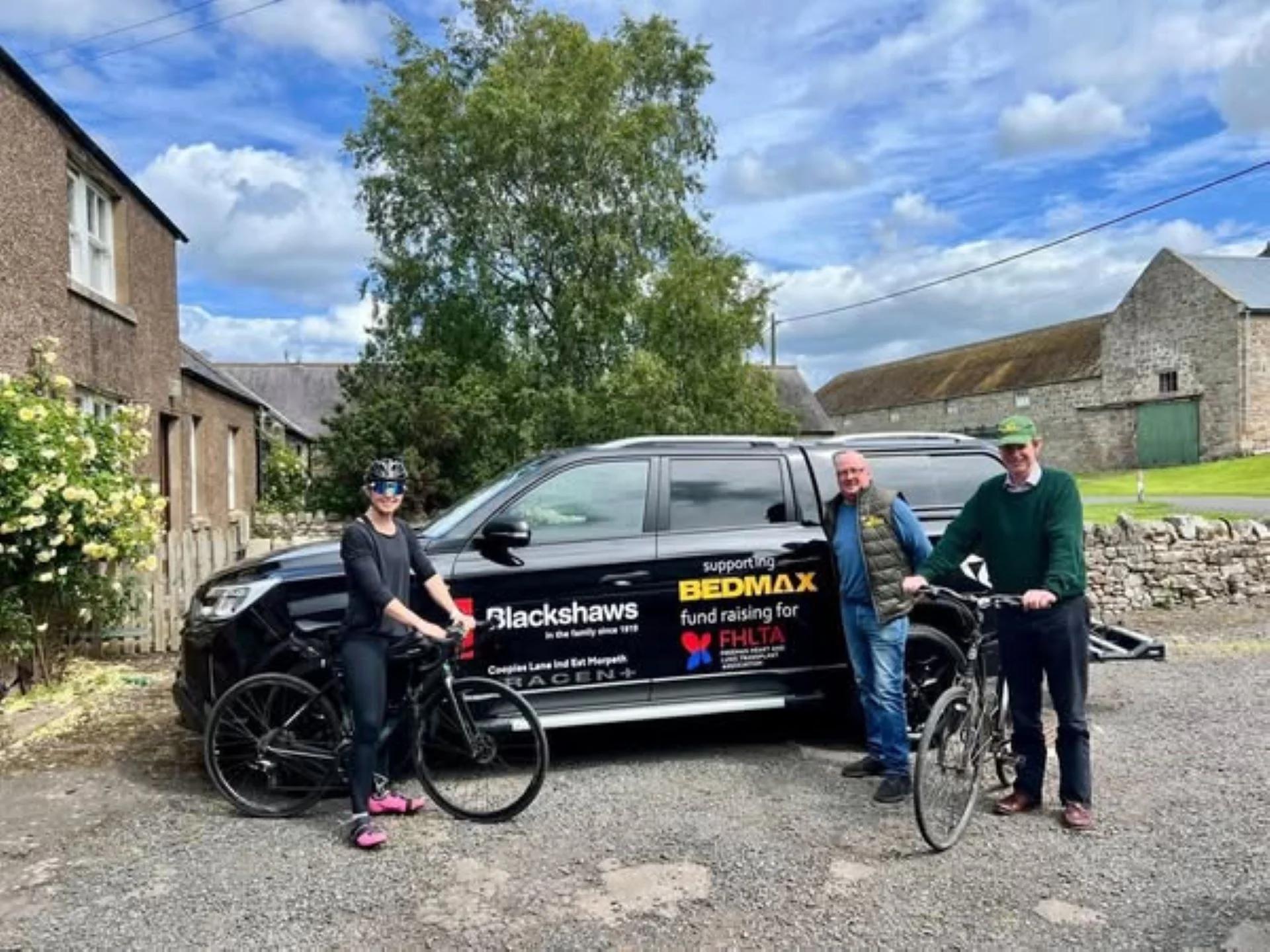 KGM Motors UK and Blackshaws Morpeth Drive Forward Lifesaving Cause with the Big BEDMAX Bike Ride