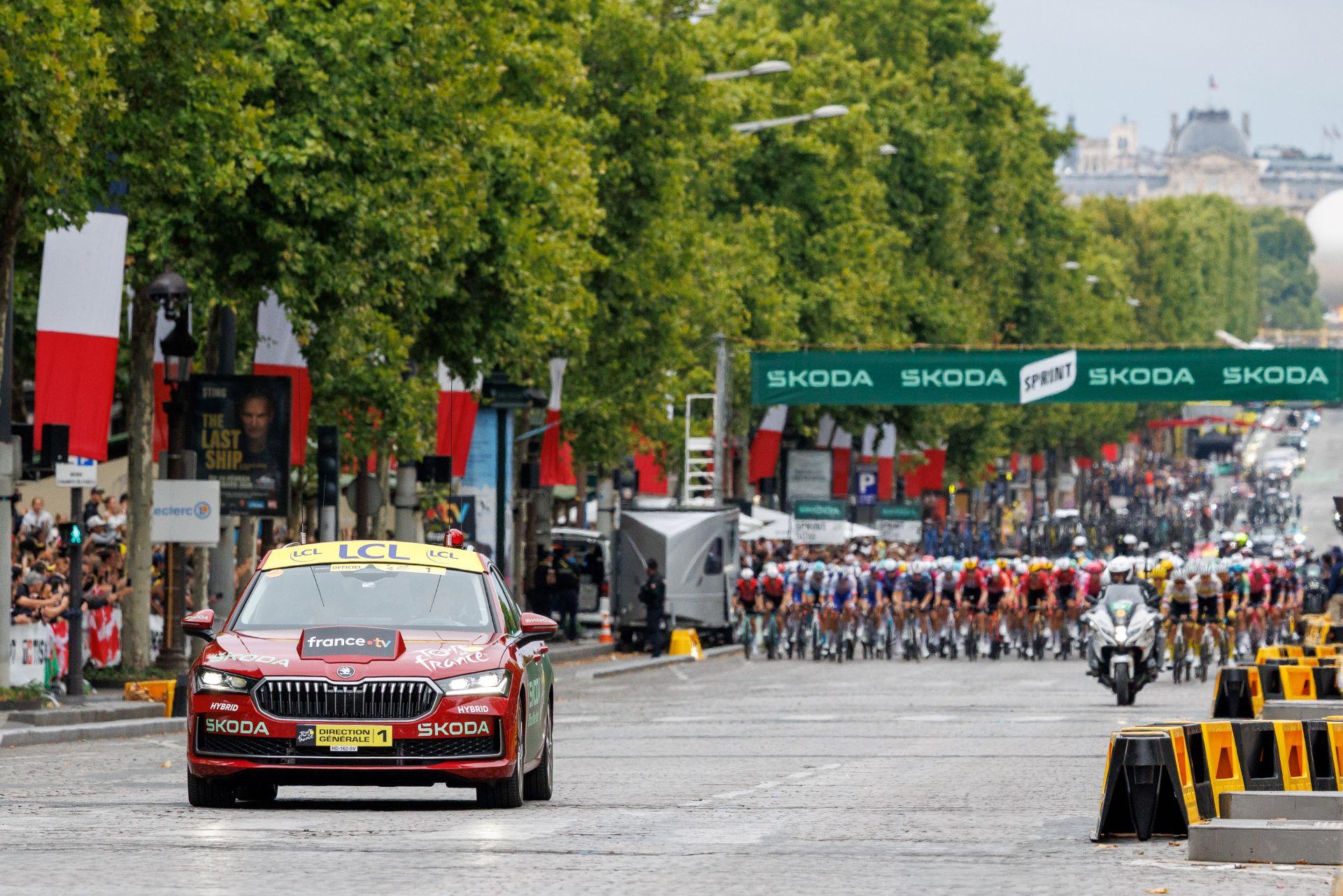 Škoda Auto Marks 22 Years of Tour de France Partnership with Electrified Fleet and Anniversary Celebrations