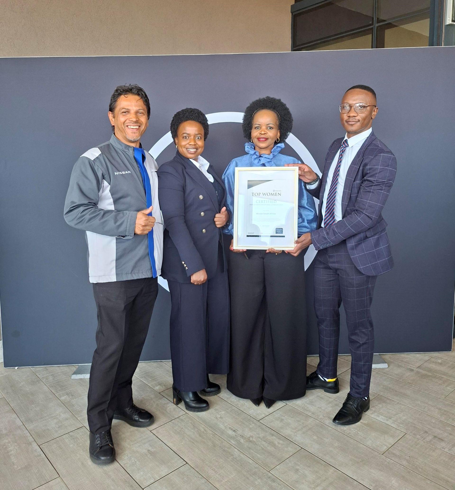 Nissan South Africa Recognised for Leadership in Gender Empowerment