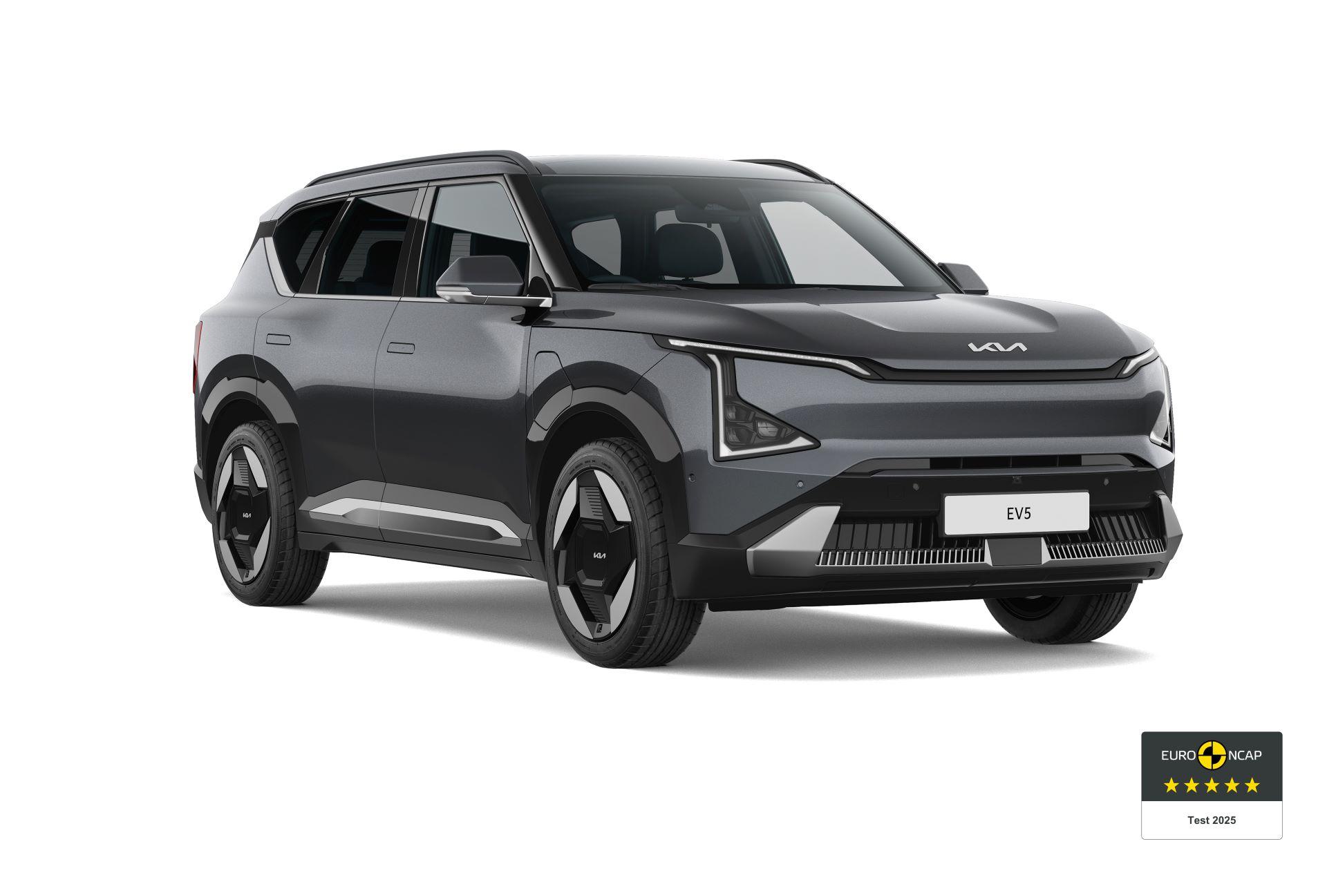 Kia EV5 Earns Five-Star Euro NCAP Safety Rating, Setting New Benchmark for Electric SUVs