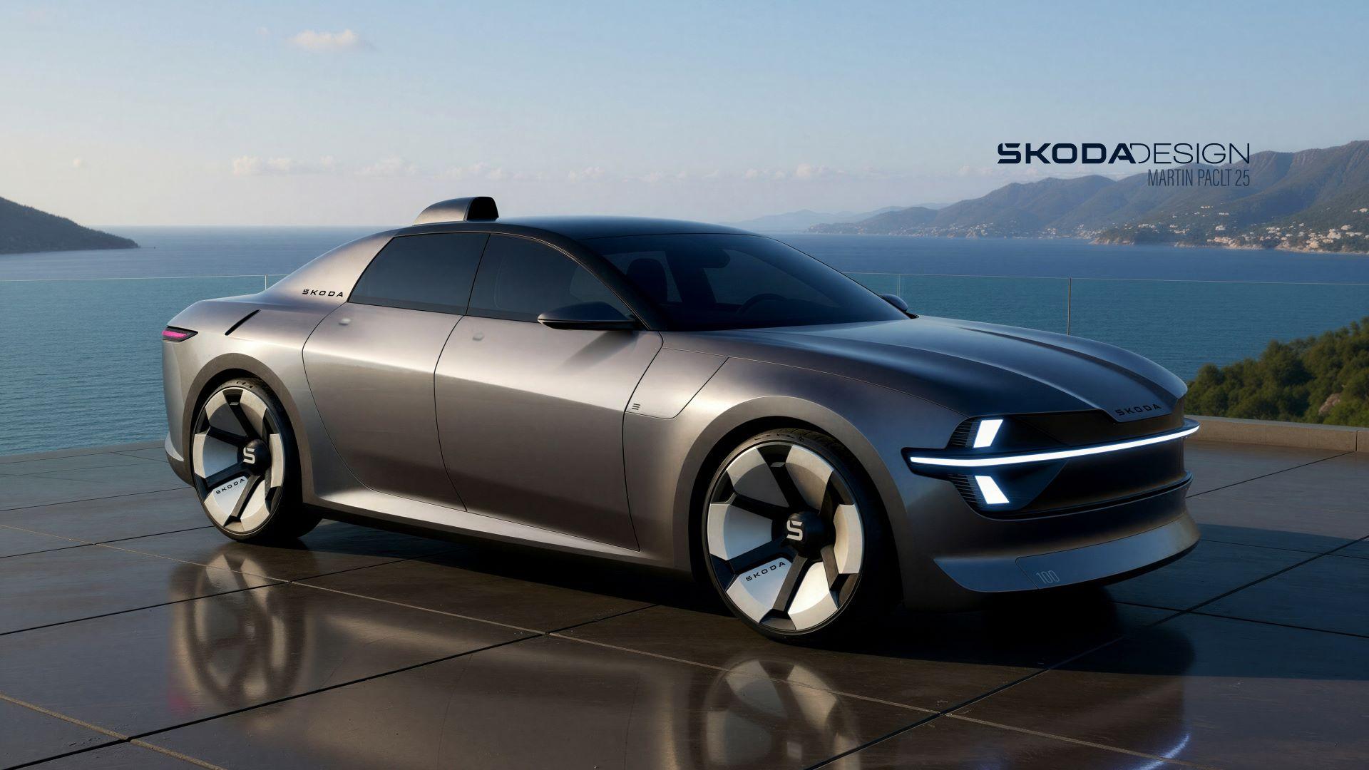 Škoda Reimagines a Classic: All-Electric 100 Concept Revives a Brand Icon