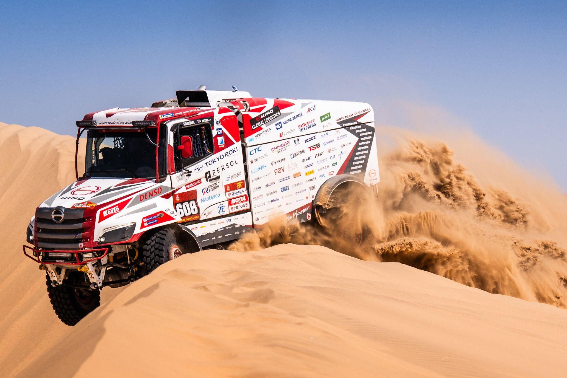 Hino Extends Legendary Dakar Rally Streak to 34 Consecutive Finishes
