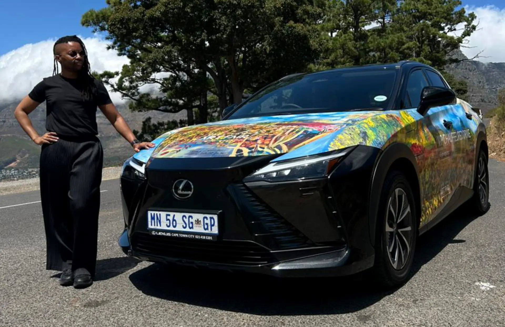 Lexus south africa celebrates six years with investec cape town art fair through bold artistic collaboration