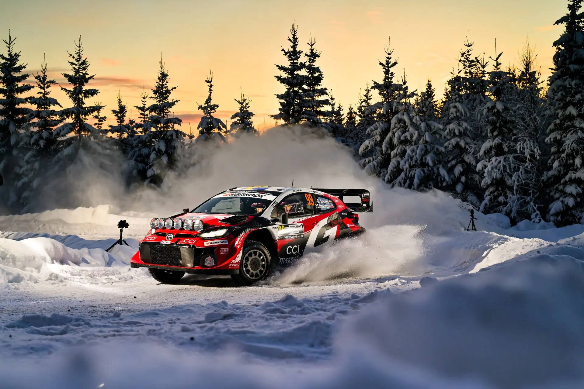 TOYOTA GAZOO Racing Dominates Rally Sweden with Unprecedented 1-2-3-4 Finish
