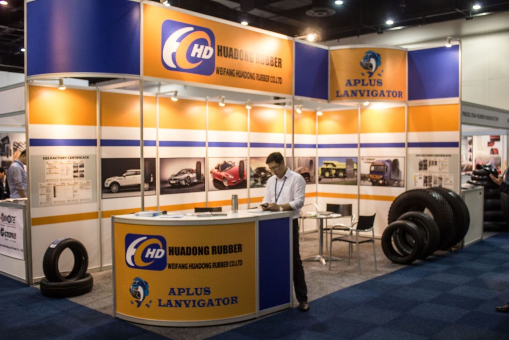Tyre expo south africa 2014 huadong rubber tyre