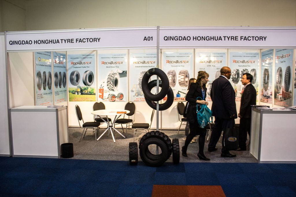 Tyre expo south africa 2014 qingdao honghua tyre factory