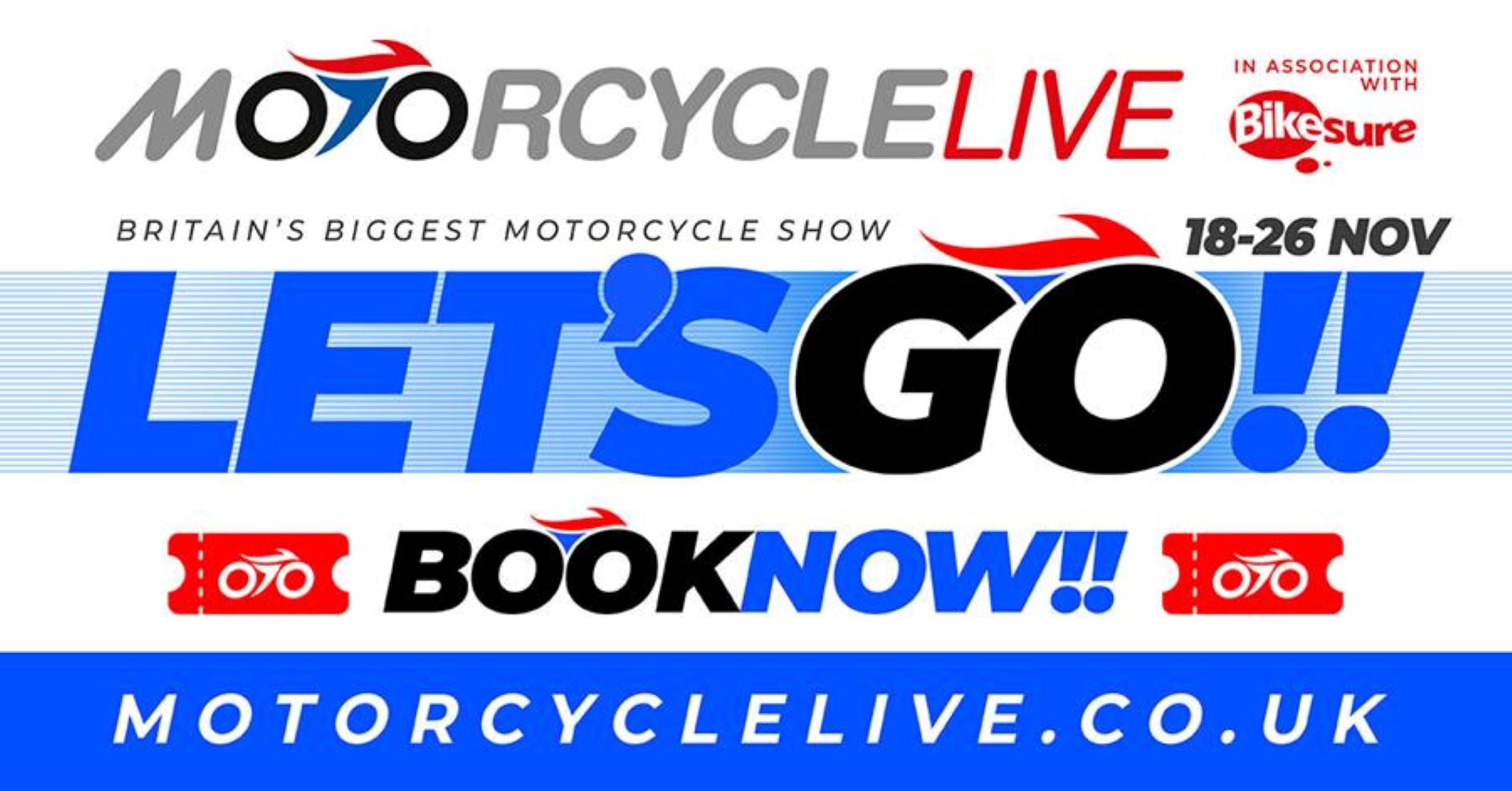 Lets go…ride to motorcycle live with completely motorbikes
