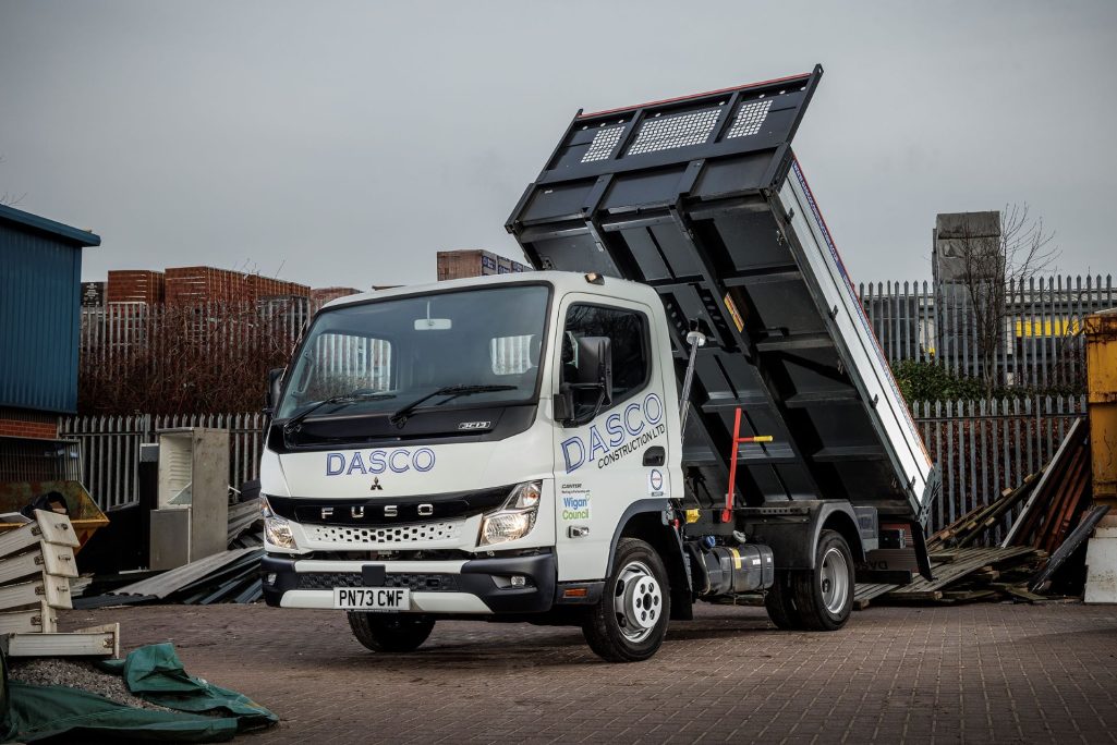 Dasco construction builds for the future with tough fuso canter tippers