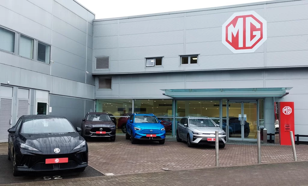 Vospers appointed mg main dealer in plymouth