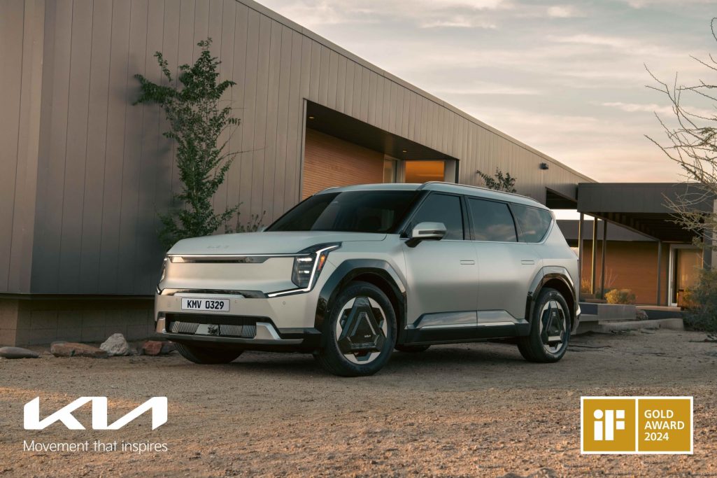 Kia honored with five wins in 2024 if design awards with ev9 taking prestigious gold