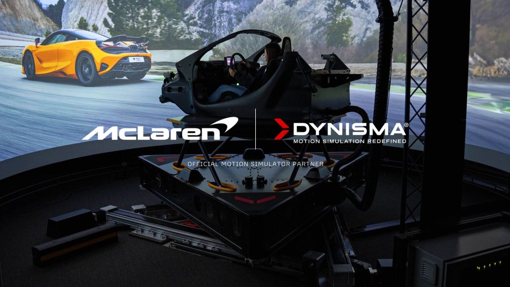 Mclaren automotive announces dynisma as official motion simulator partner