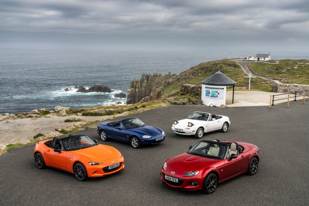 Mazda Mx 5 Celebrates 35 Years With Sustainable Fuel Journey Across The Uk