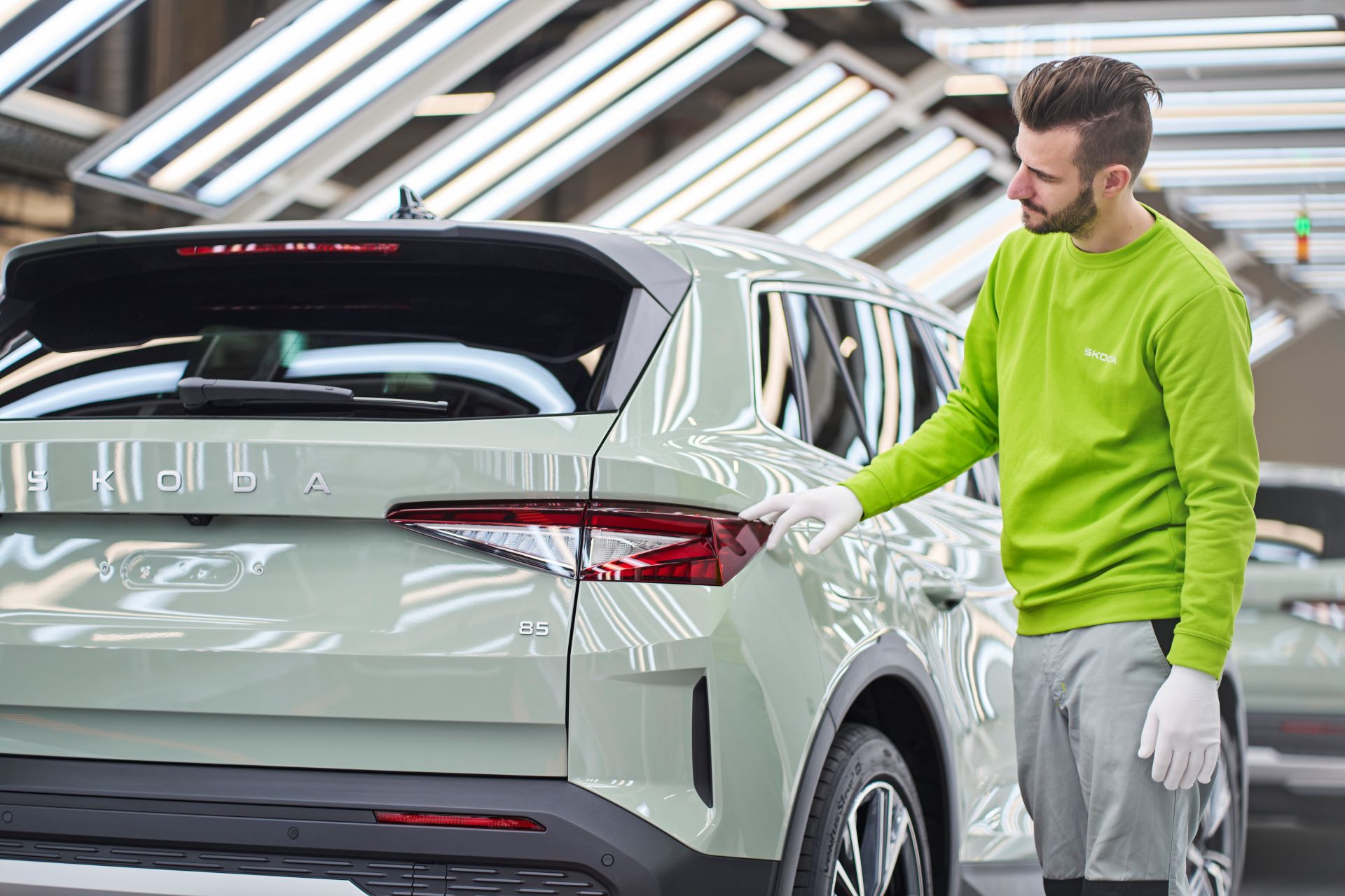 Skoda Auto Begins Production Of The All Electric Elroq Compact Suv