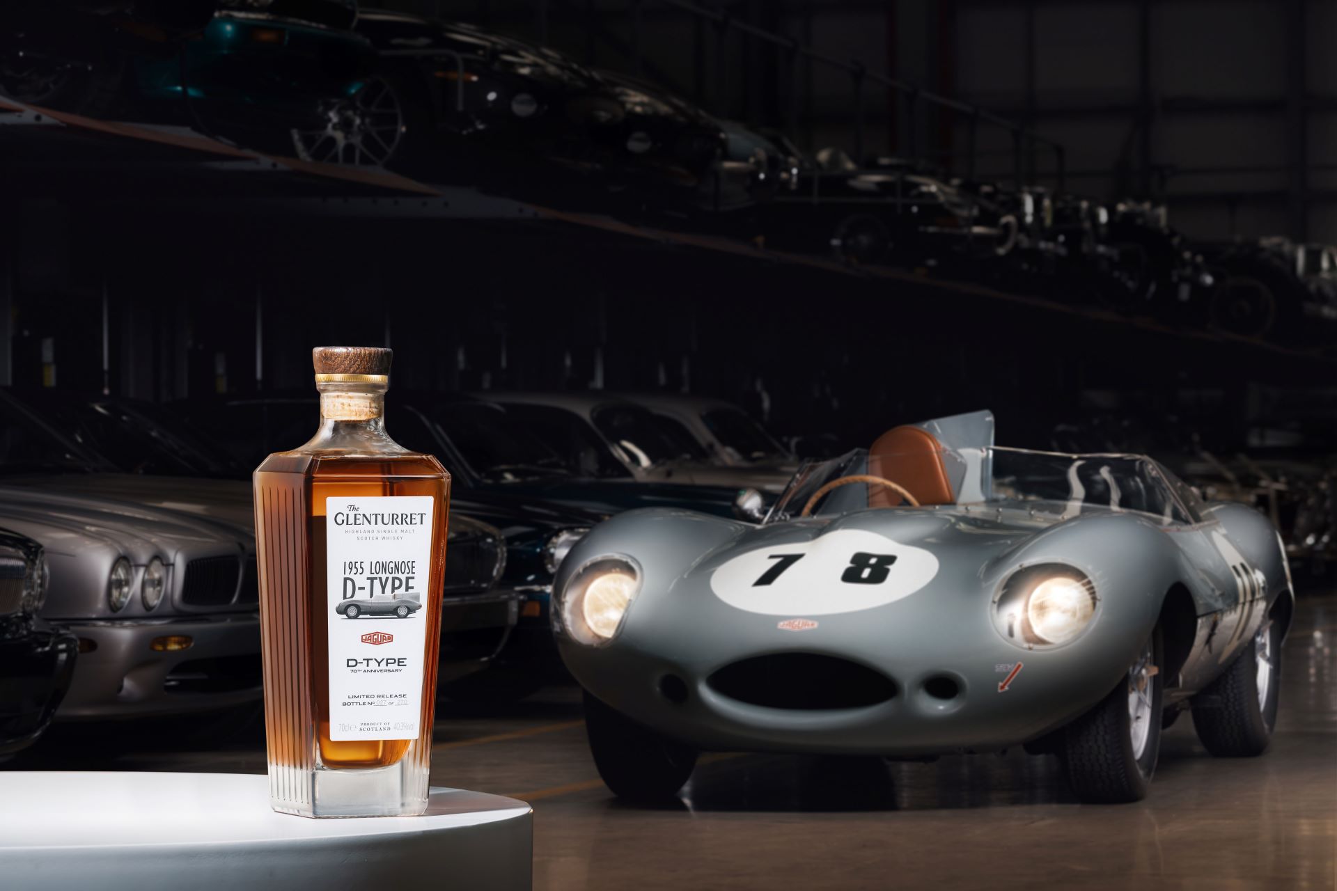Jaguar Classic And The Glenturret Toast The Iconic D Type With Ultra Rare 35 Year Old Whisky