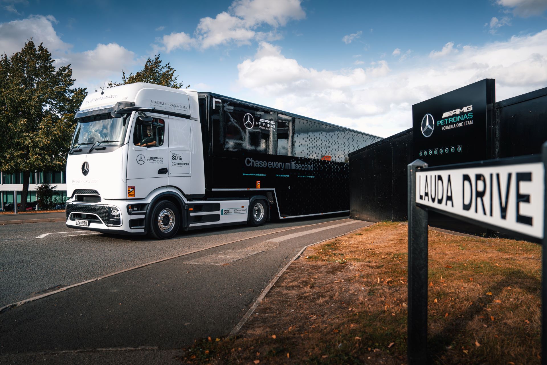 Mercedes Amg Petronas F1 Team Breaks New Ground With Long Distance Electric Truck Journey