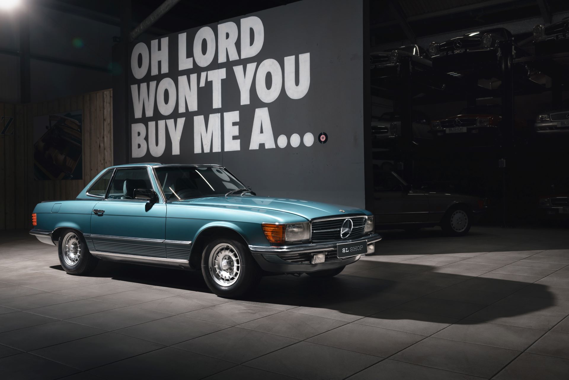 A timeless treasure slshop unveils a 1982 mercedes benz 500sl time capsule