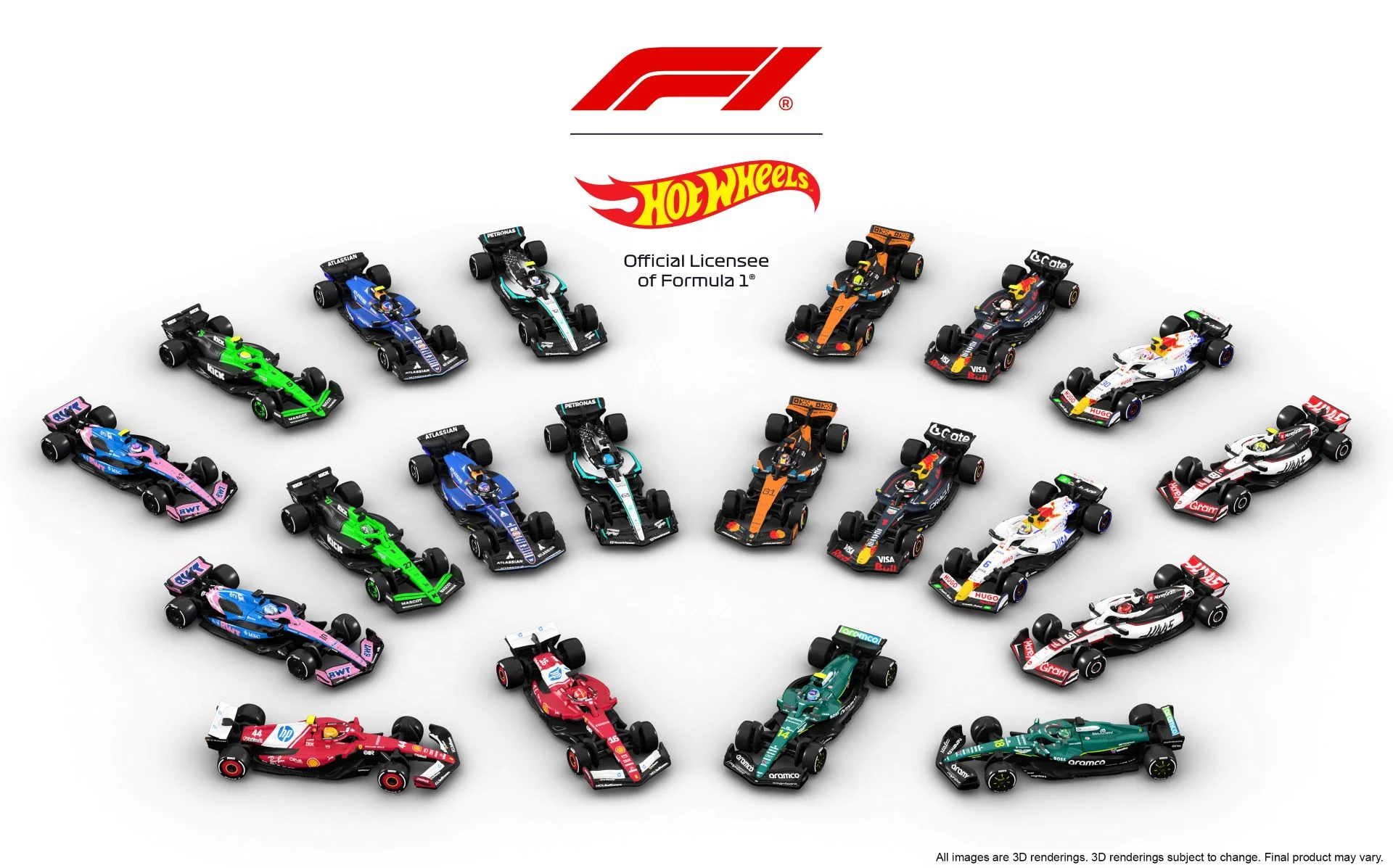 Hot wheels brings the full formula 1® grid to collectors with 2025 team liveries