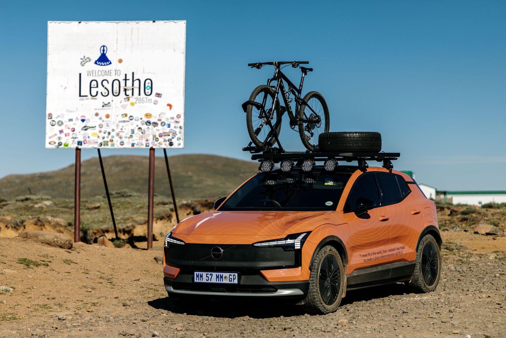 Volvo ex30 cross country pioneering electric adventure on sani pass